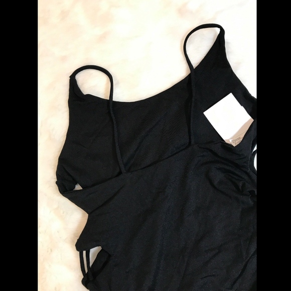 NEW! Maylana‎ Swim Giana Lace-Up One-Piece Swimsuit in Black [SZ Medium ] - Picture 6 of 8